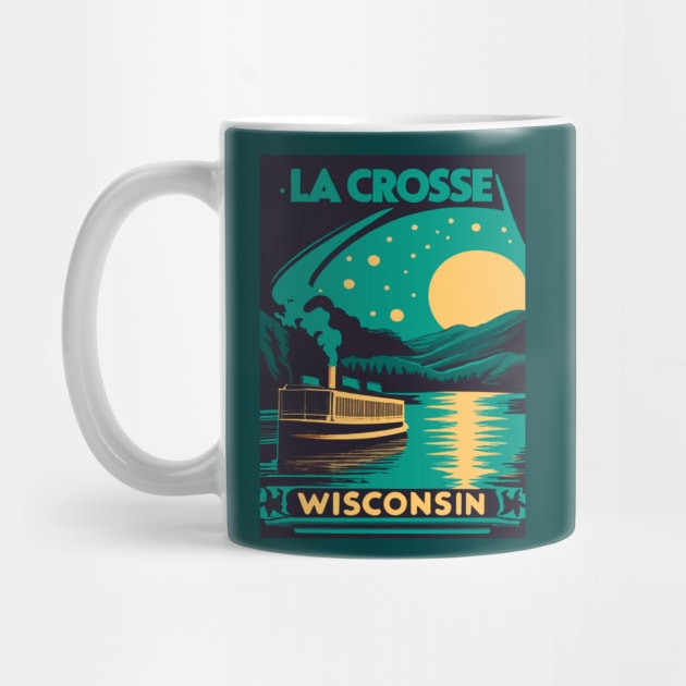 La Crosse Wisconsin Mississippi River Boat by BlueLine Design